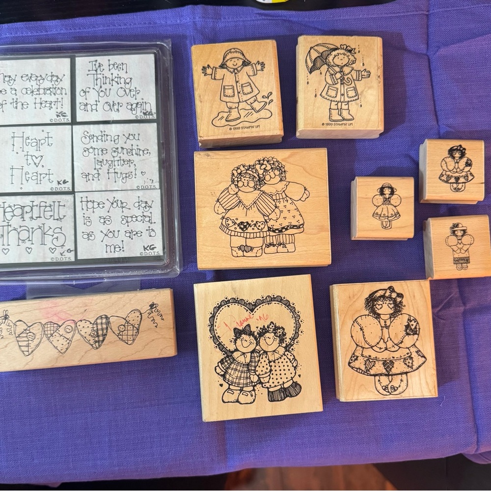 Wooden Stamp Set for Kids
